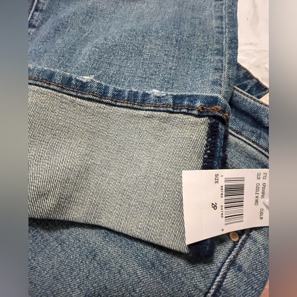 Kut from the Kloth Light Blue Wide Cuff Jeans - Picture 8 of 11